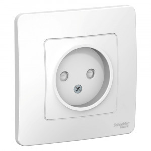 Розетка Schneider Electric BLANCA 1-мест. С/У со шт. 16А/250В БЕЛЫЙ