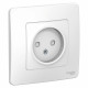 Розетка Schneider Electric BLANCA 1-мест. С/У со шт. 16А/250В БЕЛЫЙ