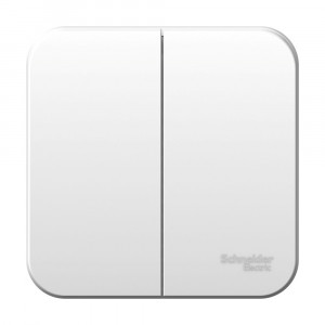 Выключатель Schneider Electric BLANCA 2х-клав. О/У, 6А/250B БЕЛЫЙ