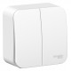 Выключатель Schneider Electric BLANCA 2х-клав. О/У, 6А/250B БЕЛЫЙ