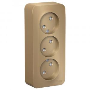Розетка Schneider Electric BLANCA 3х-мест. О/У со шторками 16А/250В ТИТАН