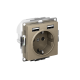 ATLASDESIGN РОЗЕТКА 16А c 2 USB A+A, 5В/2,4А, 2х5В/1,2А, механизм, ШАМПАНЬ