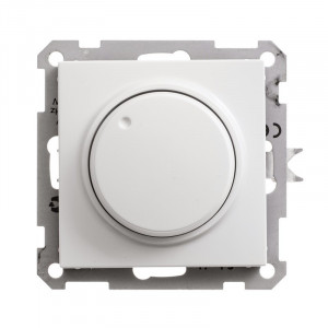 W59 СВЕТОРЕГУЛЯТОР (диммер) поворотно-нажимной, LED, RC, 400Вт, механизм, БЕЛЫЙ