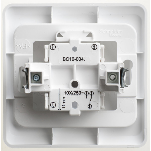 Переключатель Schneider Electric ЭТЮД 1-клав. С/У 10АX/250B БЕЛЫЙ