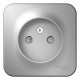 Розетка Schneider Electric BLANCA 1-мест. О/У со шторками 16А/250В АЛЮМИНИЙ