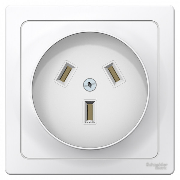 Розетка Schneider Electric BLANCA 1P+N+PE С/У 32А/250В БЕЛЫЙ