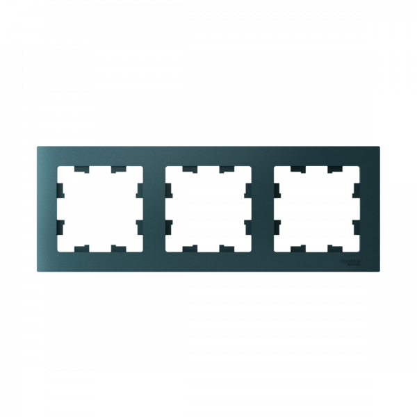 ATLASDESIGN 3-постовая РАМКА, универсальная, ИЗУМРУД
