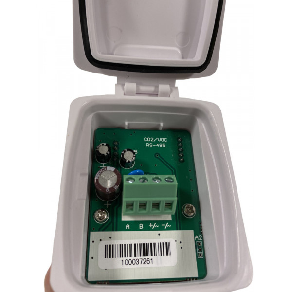 Датчик CO₂ канальный, RS485 Modbus 145мм ~15…24В/=15…24В