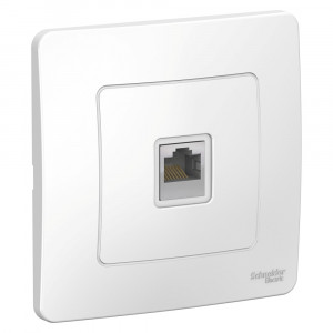 Розетка Schneider Electric BLANCA компьютерная RJ45 кат.5e С/У БЕЛЫЙ