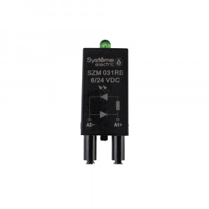 Защитный модуль диод+LED 6/24VDC