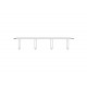 Горизонтальный кабельный организатор серия Uniprom, 1U, стальные кольца