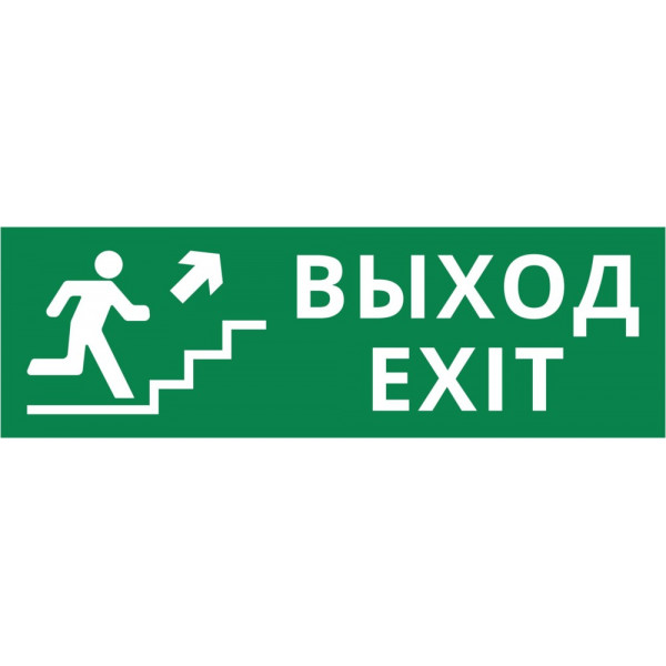 Пиктограмма ДСО-101-IP65-Н "Выход - лестница наверх"