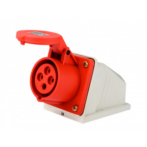 Розетка стац. 3Р+РЕ 32А 380В IP44 РС-103