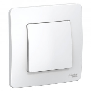 Переключатель Schneider Electric BLANCA 1-клав. С/У, 10АХ/250B БЕЛЫЙ