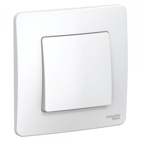 Переключатель Schneider Electric BLANCA 1-клав. С/У, 10АХ/250B БЕЛЫЙ