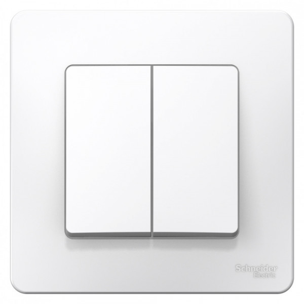 Выключатель Schneider Electric BLANCA 2х-клав. С/У, 6А/250B БЕЛЫЙ