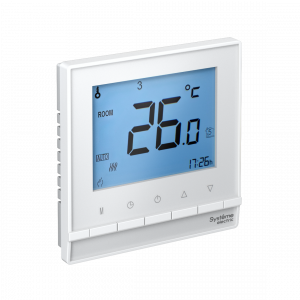ATLASDESIGN ТЕРМОСТАТ электрон.теплого пола с датч.,от+5до+35&amp;deg;C,16A,в сб., БЕЛЫЙ