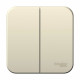 Выключатель Schneider Electric BLANCA 2х-клав. О/У с 10А/250B МОЛОЧНЫЙ