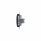 GLOSSA РОЗЕТКА компьютерная RJ45 кат. 5e, механизм, АНТРАЦИТ