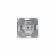 GLOSSA РОЗЕТКА компьютерная RJ45 кат. 5e, механизм, АНТРАЦИТ