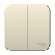 Выключатель Schneider Electric BLANCA 2х-клав. О/У с 6А/250B МОЛОЧНЫЙ