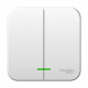 Выключатель Schneider Electric BLANCA 2х-клав. с подсветкой О/У 6А/250B БЕЛЫЙ