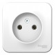 Розетка Schneider Electric BLANCA 1-мест. О/У 16А/250В БЕЛЫЙ