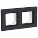 ATLASDESIGN AQUA 2-постовая РАМКА, IP44, КАРБОН