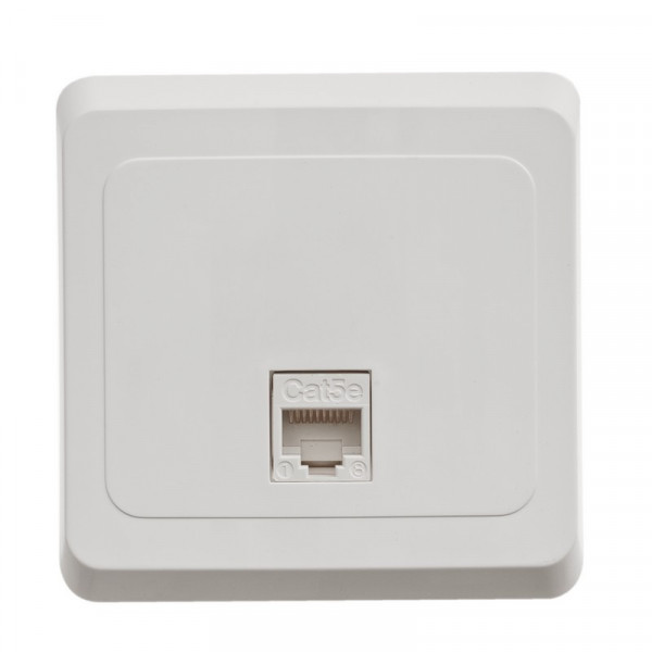 Розетка Schneider Electric ЭТЮД компьютерная RJ45 кат.5е С/У БЕЛЫЙ