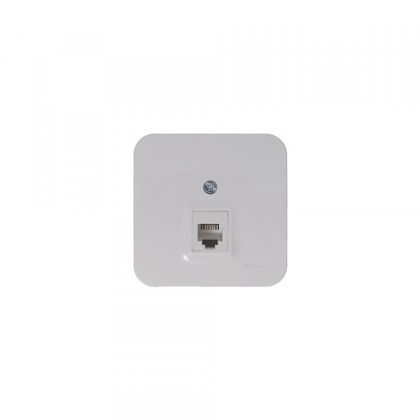 Розетка Schneider Electric BLANCA телефонная RJ11 О/У БЕЛЫЙ