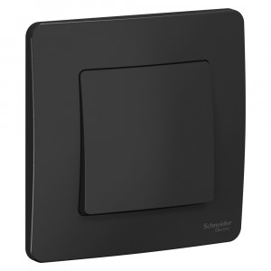 Выключатель Schneider Electric BLANCA 1-клав. С/У, 10АХ/250B АНТРАЦИТ