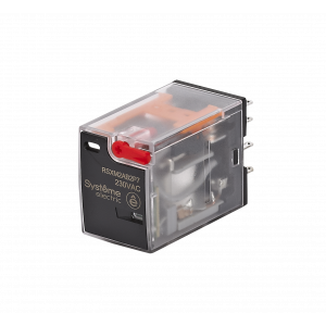 Реле 12A 2CO 230VAC тест кнопка LED