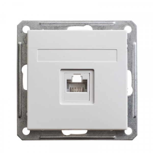 W59 РОЗЕТКА компьютерная RJ45 кат. 5e, механизм, БЕЛЫЙ
