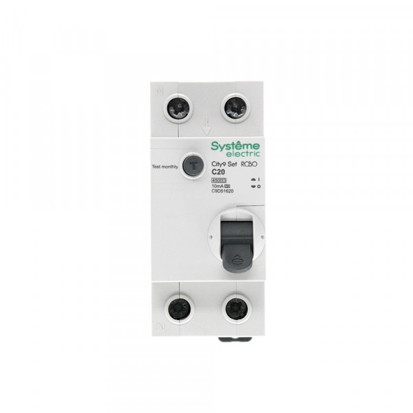 City9 Set Авт. выкл. диф. тока (АВДТ) 1P+N С 20А 4.5kA 10мА Тип-A 230В