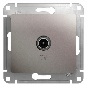 GLOSSA TV РОЗЕТКА оконечная 1дБ, механизм, ПЛАТИНА