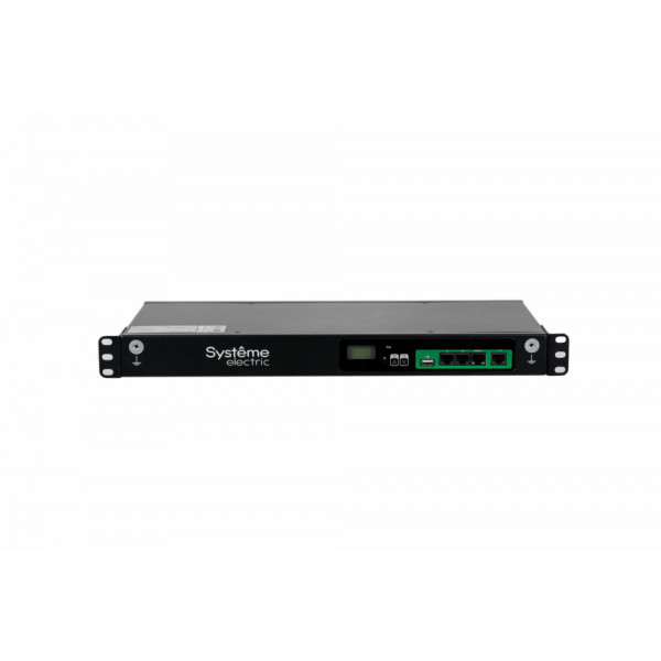 БРП Uniprom, с мониторингом, 1U, 240В, 1Ф, 16A, 10xC13 2xC19, 2м, IEC320 C20