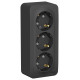 Розетка Schneider Electric BLANCA 3х-мест. заземл.+шторки О/У 16А/250В АНТРАЦИТ