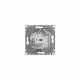 GLOSSA РОЗЕТКА телефонная RJ11, механизм, БЕЛЫЙ