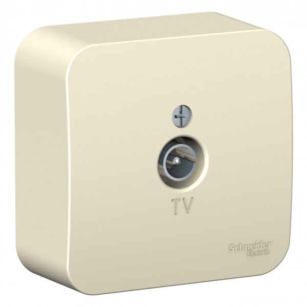 TV-розетка (коннектор) Schneider Electric BLANCA О/У МОЛОЧНЫЙ