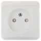Розетка Schneider Electric ЭТЮД 1-мест. О/У со шт. 16А/250В БЕЛЫЙ