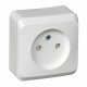 Розетка Schneider Electric ЭТЮД 1-мест. О/У со шт. 16А/250В БЕЛЫЙ