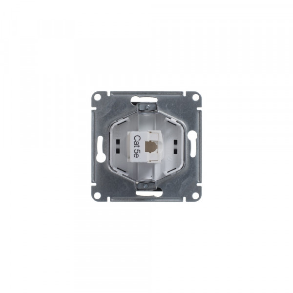 GLOSSA РОЗЕТКА компьютерная RJ45 кат.5Е, ШОКОЛАД
