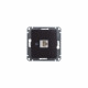 GLOSSA РОЗЕТКА компьютерная RJ45 кат.5Е, ШОКОЛАД