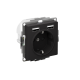 ATLASDESIGN РОЗЕТКА 16А c 2 USB A+A, 5В/2,4А, 2х5В/1,2А, механизм, КАРБОН