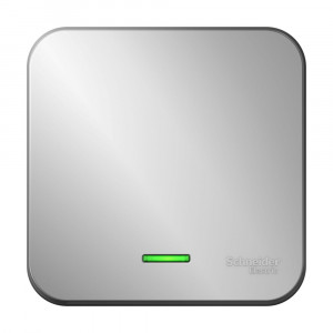 Переключатель Schneider Electric BLANCA 1-клав. с подсветкой О/У 10АХ/250В АЛЮМИНИЙ