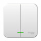 Выключатель Schneider Electric BLANCA 2х-клав. с подсветкой О/У , 10А/250B БЕЛЫЙ
