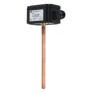 Датчик температуры погружной, 0…+150°С 0…10В 200мм =15…35В с гильзой 150мм IP65