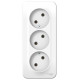 Розетка Schneider Electric BLANCA 3х-мест. О/У 16А/250В БЕЛЫЙ