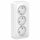 Розетка Schneider Electric BLANCA 3х-мест. О/У 16А/250В БЕЛЫЙ