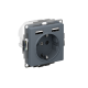 ATLASDESIGN РОЗЕТКА 16А c 2 USB A+A, 5В/2,4А, 2х5В/1,2А, механизм, ГРИФЕЛЬ
